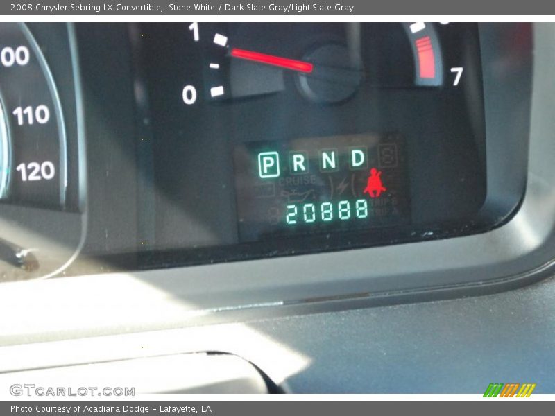 Stone White / Dark Slate Gray/Light Slate Gray 2008 Chrysler Sebring LX Convertible