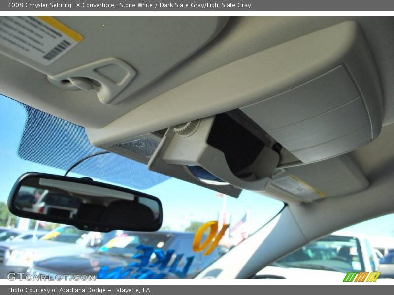 Stone White / Dark Slate Gray/Light Slate Gray 2008 Chrysler Sebring LX Convertible