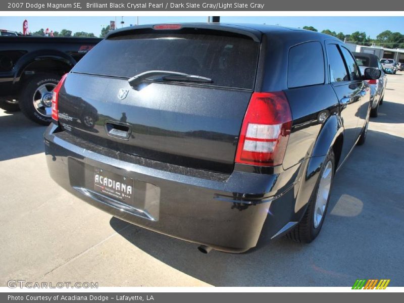 Brilliant Black Crystal Pearl / Dark Slate Gray/Light Slate Gray 2007 Dodge Magnum SE