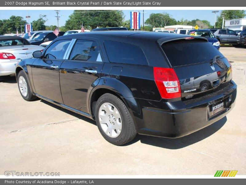 Brilliant Black Crystal Pearl / Dark Slate Gray/Light Slate Gray 2007 Dodge Magnum SE