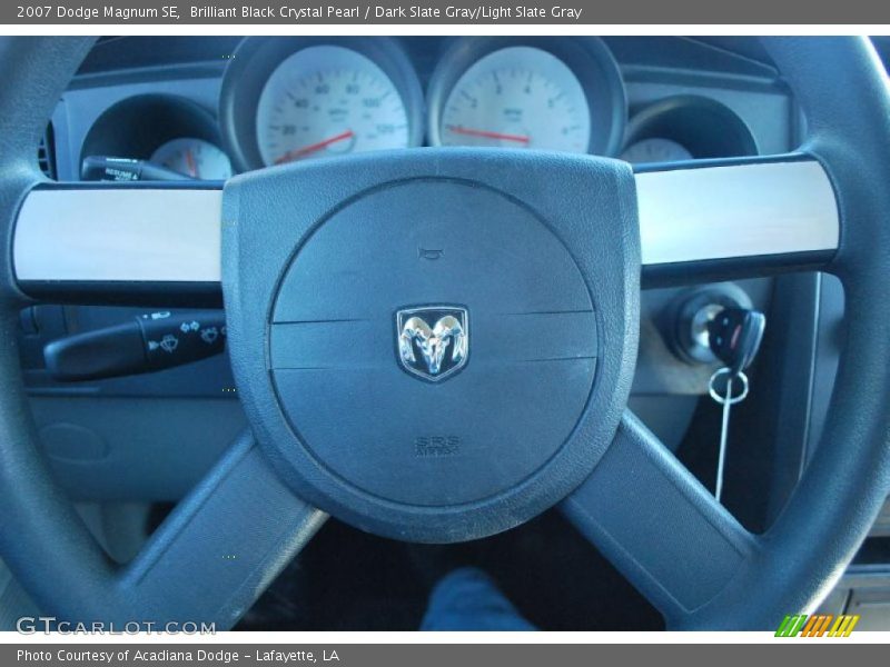 Brilliant Black Crystal Pearl / Dark Slate Gray/Light Slate Gray 2007 Dodge Magnum SE