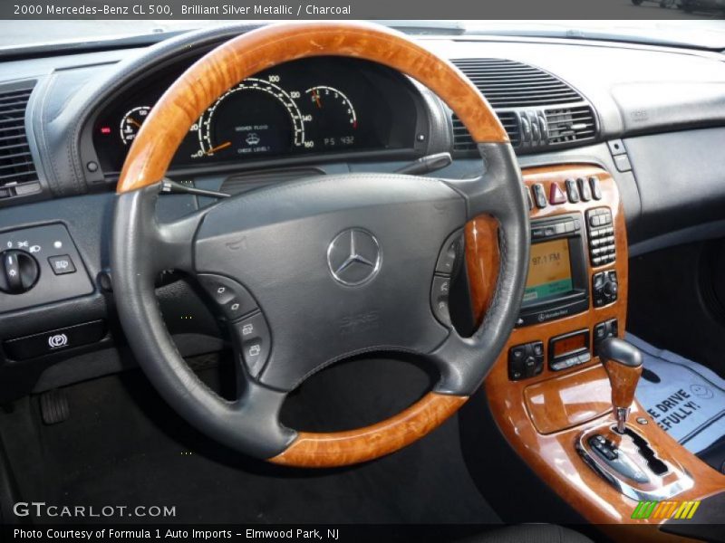Brilliant Silver Metallic / Charcoal 2000 Mercedes-Benz CL 500