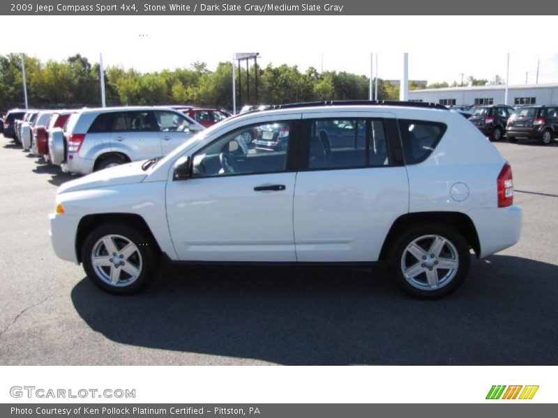 Stone White / Dark Slate Gray/Medium Slate Gray 2009 Jeep Compass Sport 4x4