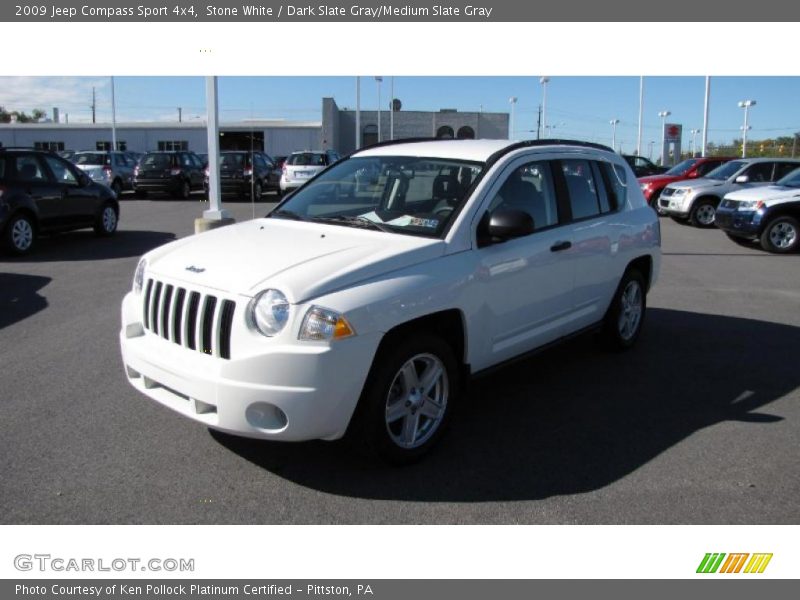 Stone White / Dark Slate Gray/Medium Slate Gray 2009 Jeep Compass Sport 4x4