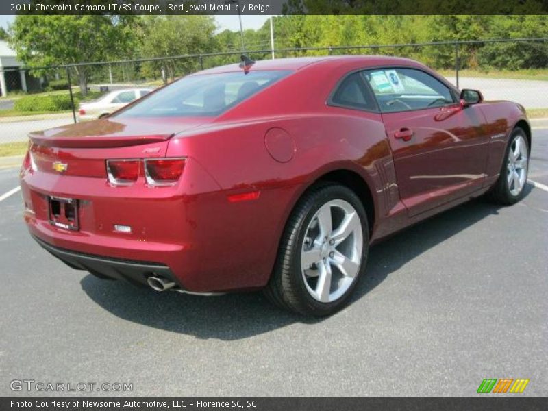 Red Jewel Metallic / Beige 2011 Chevrolet Camaro LT/RS Coupe