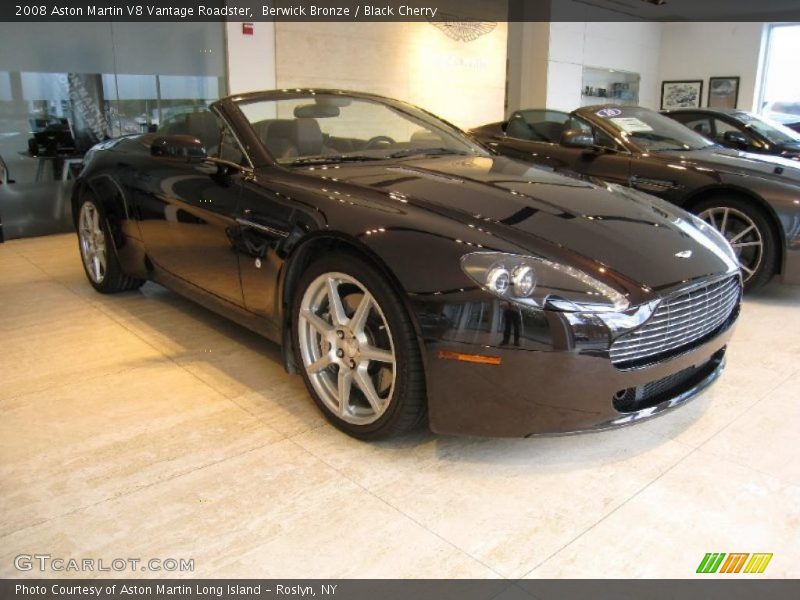 Berwick Bronze / Black Cherry 2008 Aston Martin V8 Vantage Roadster