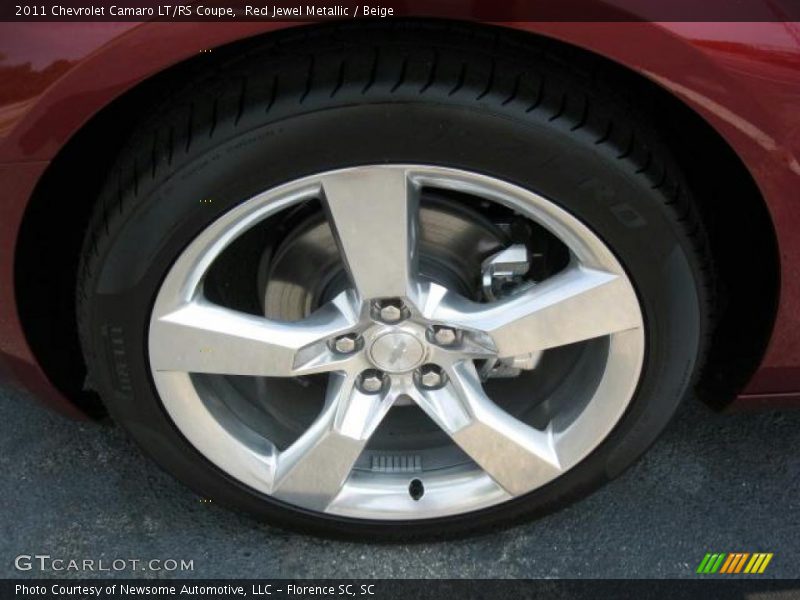 Red Jewel Metallic / Beige 2011 Chevrolet Camaro LT/RS Coupe