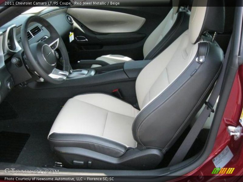 Red Jewel Metallic / Beige 2011 Chevrolet Camaro LT/RS Coupe