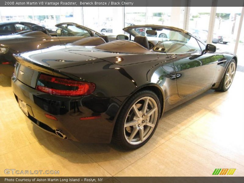 Berwick Bronze / Black Cherry 2008 Aston Martin V8 Vantage Roadster