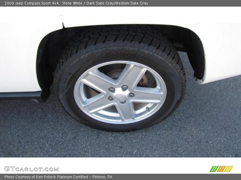Stone White / Dark Slate Gray/Medium Slate Gray 2009 Jeep Compass Sport 4x4
