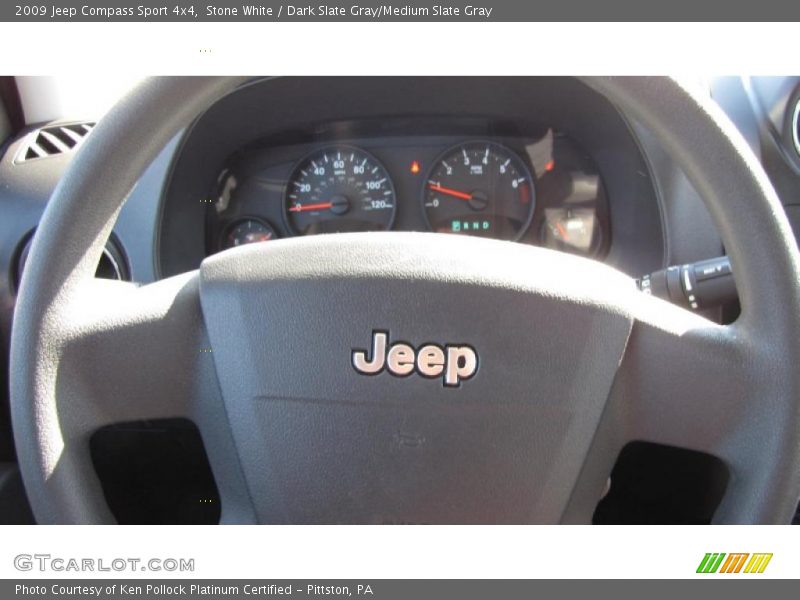 Stone White / Dark Slate Gray/Medium Slate Gray 2009 Jeep Compass Sport 4x4