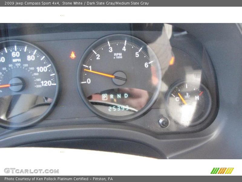 Stone White / Dark Slate Gray/Medium Slate Gray 2009 Jeep Compass Sport 4x4