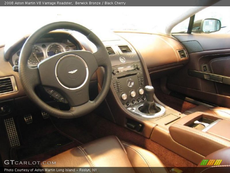 Berwick Bronze / Black Cherry 2008 Aston Martin V8 Vantage Roadster