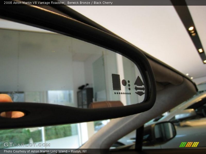 Berwick Bronze / Black Cherry 2008 Aston Martin V8 Vantage Roadster