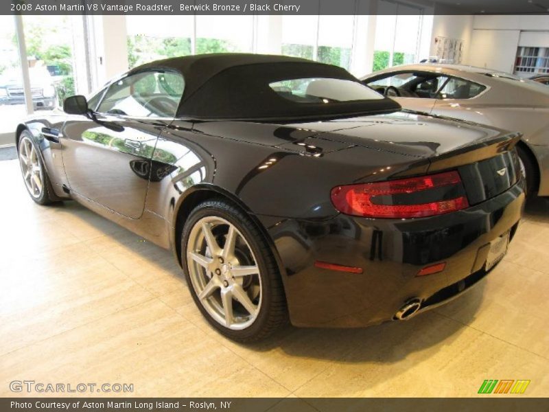 Berwick Bronze / Black Cherry 2008 Aston Martin V8 Vantage Roadster
