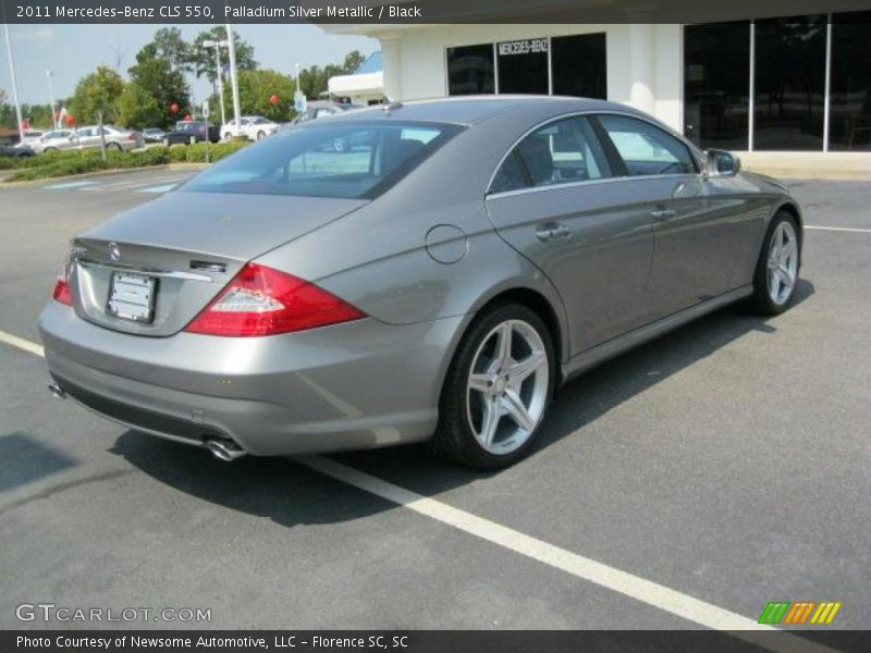 Palladium Silver Metallic / Black 2011 Mercedes-Benz CLS 550