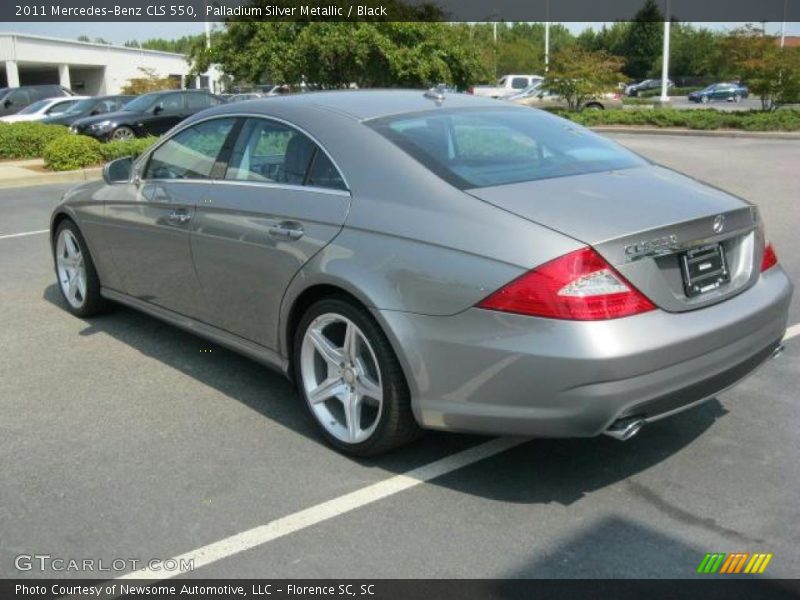 Palladium Silver Metallic / Black 2011 Mercedes-Benz CLS 550