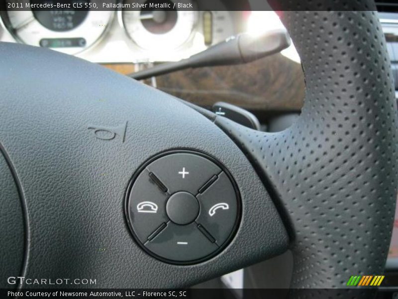 Palladium Silver Metallic / Black 2011 Mercedes-Benz CLS 550