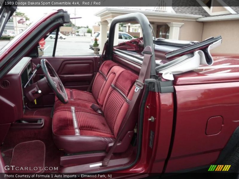 Front Seat of 1989 Dakota Sport Convertible 4x4