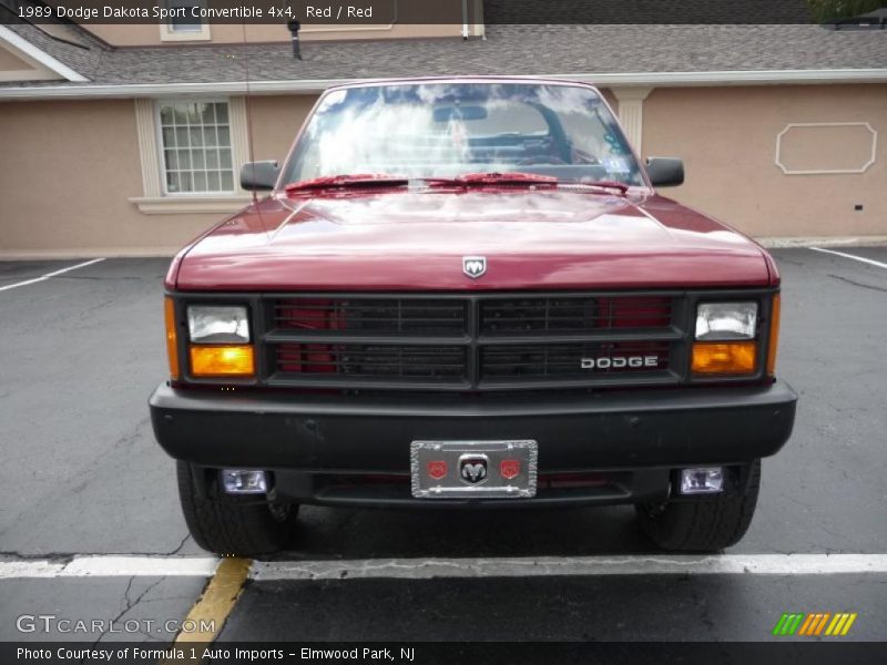 Red / Red 1989 Dodge Dakota Sport Convertible 4x4