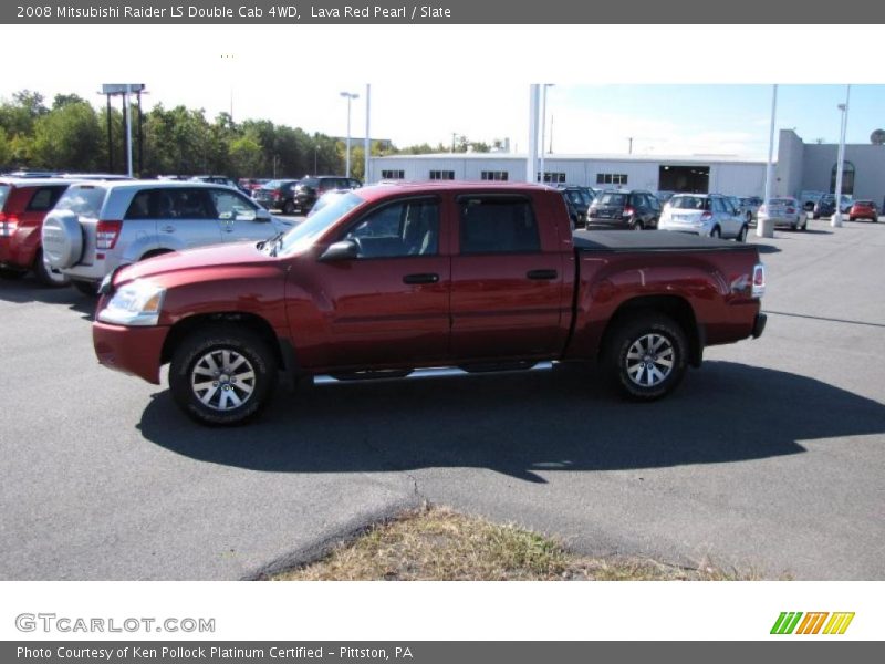 Lava Red Pearl / Slate 2008 Mitsubishi Raider LS Double Cab 4WD