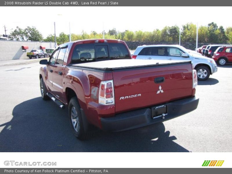 Lava Red Pearl / Slate 2008 Mitsubishi Raider LS Double Cab 4WD