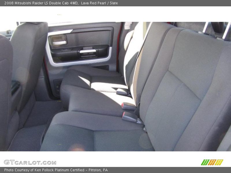 Lava Red Pearl / Slate 2008 Mitsubishi Raider LS Double Cab 4WD