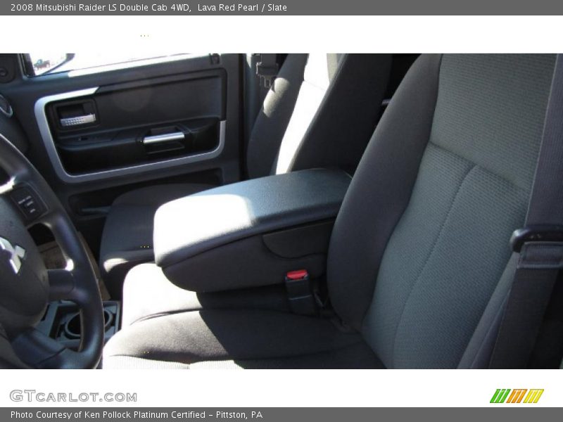 Lava Red Pearl / Slate 2008 Mitsubishi Raider LS Double Cab 4WD