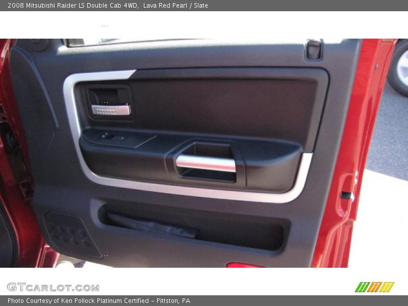 Lava Red Pearl / Slate 2008 Mitsubishi Raider LS Double Cab 4WD