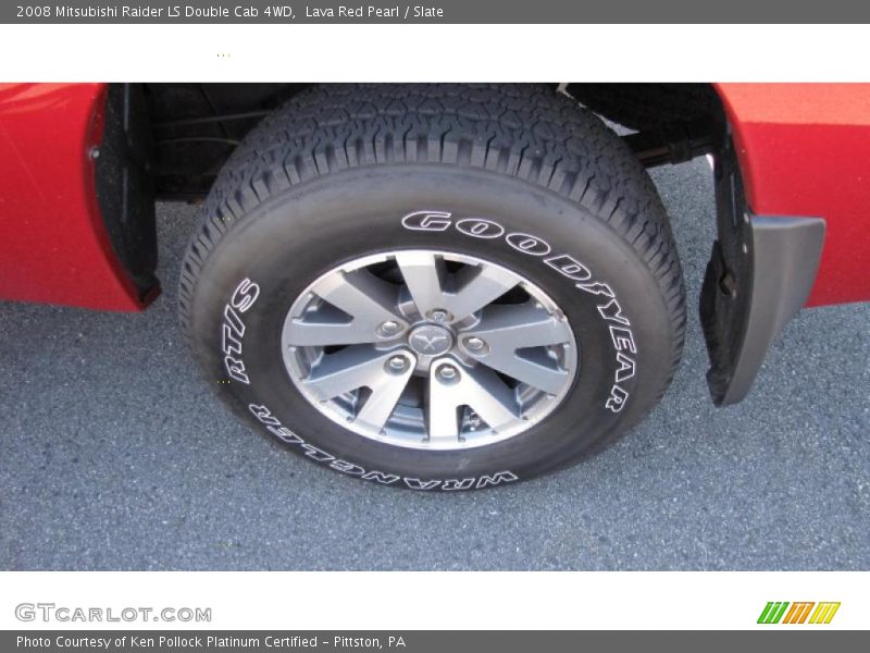 Lava Red Pearl / Slate 2008 Mitsubishi Raider LS Double Cab 4WD