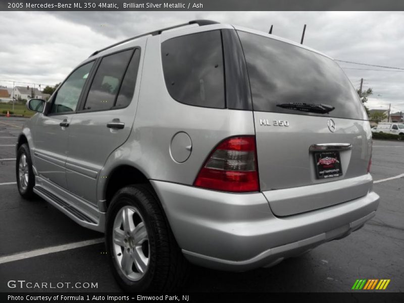 Brilliant Silver Metallic / Ash 2005 Mercedes-Benz ML 350 4Matic