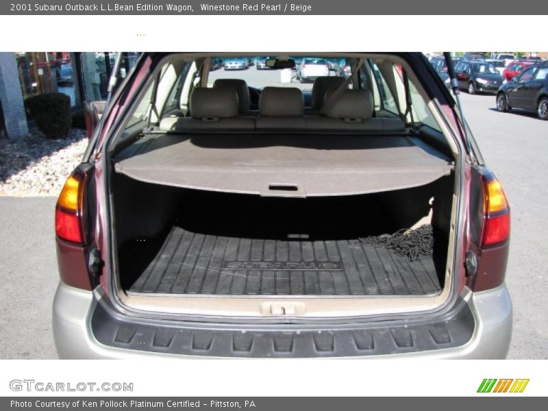 Winestone Red Pearl / Beige 2001 Subaru Outback L.L.Bean Edition Wagon