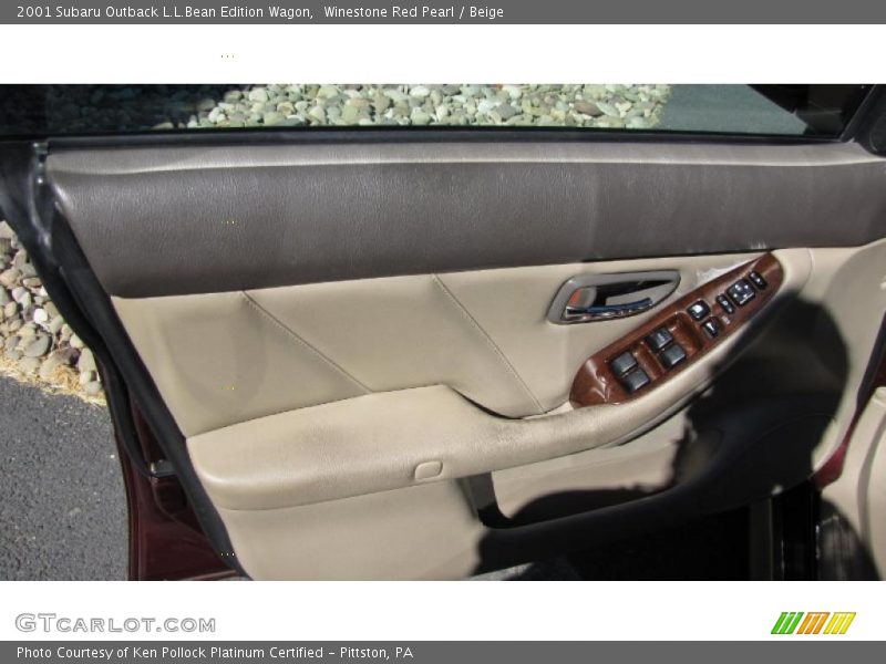 Winestone Red Pearl / Beige 2001 Subaru Outback L.L.Bean Edition Wagon