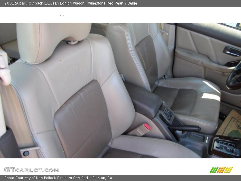 Winestone Red Pearl / Beige 2001 Subaru Outback L.L.Bean Edition Wagon