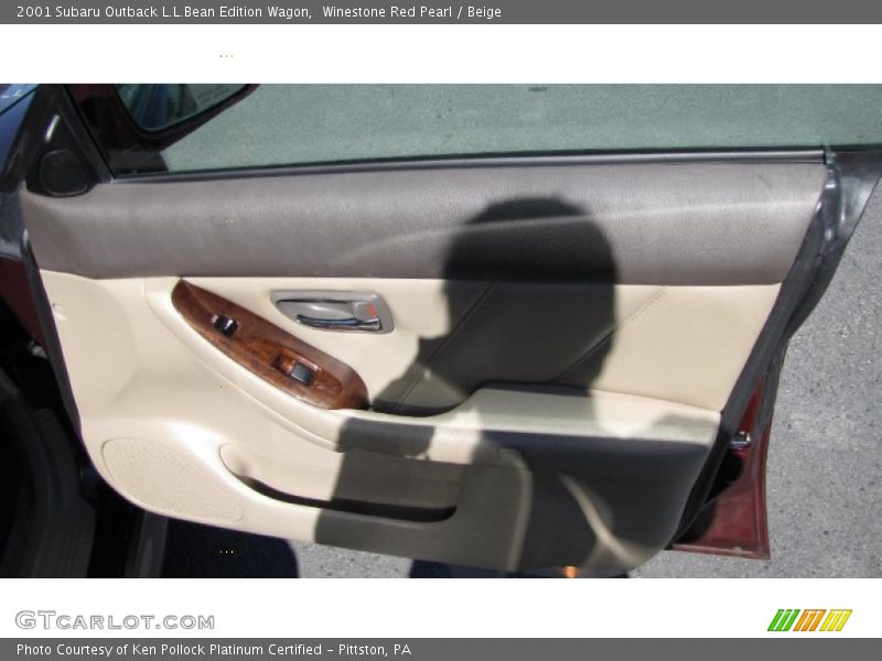 Winestone Red Pearl / Beige 2001 Subaru Outback L.L.Bean Edition Wagon