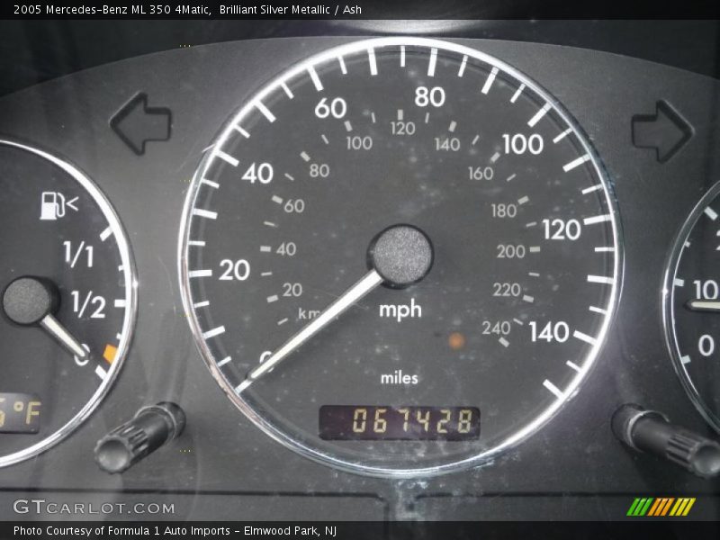 Brilliant Silver Metallic / Ash 2005 Mercedes-Benz ML 350 4Matic