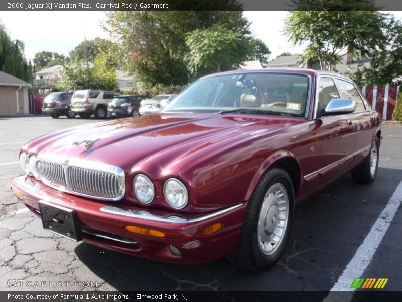 Carnival Red / Cashmere 2000 Jaguar XJ Vanden Plas