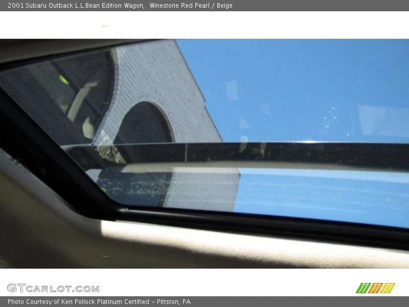 Winestone Red Pearl / Beige 2001 Subaru Outback L.L.Bean Edition Wagon