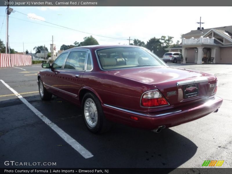 Carnival Red / Cashmere 2000 Jaguar XJ Vanden Plas