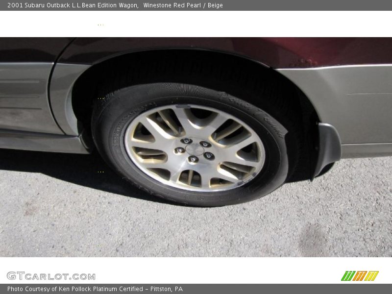 Winestone Red Pearl / Beige 2001 Subaru Outback L.L.Bean Edition Wagon