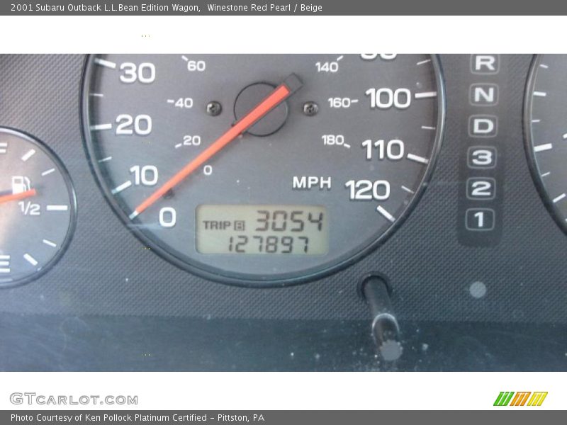 Winestone Red Pearl / Beige 2001 Subaru Outback L.L.Bean Edition Wagon