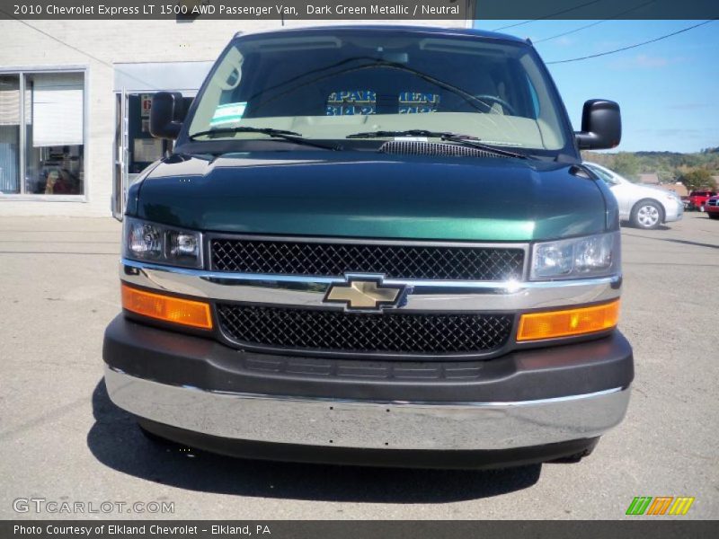 Dark Green Metallic / Neutral 2010 Chevrolet Express LT 1500 AWD Passenger Van