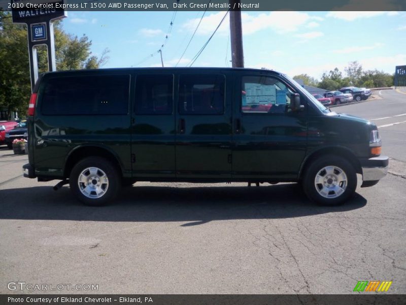 Dark Green Metallic / Neutral 2010 Chevrolet Express LT 1500 AWD Passenger Van