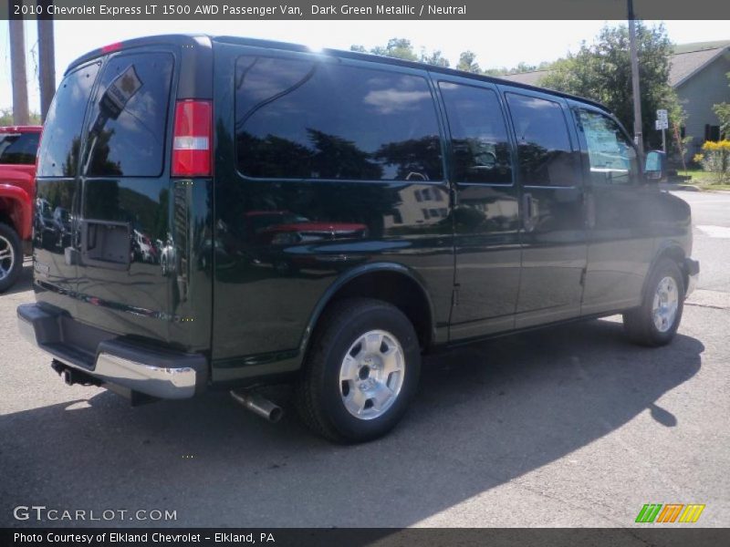 Dark Green Metallic / Neutral 2010 Chevrolet Express LT 1500 AWD Passenger Van