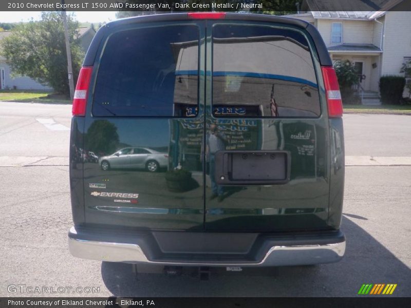 Dark Green Metallic / Neutral 2010 Chevrolet Express LT 1500 AWD Passenger Van
