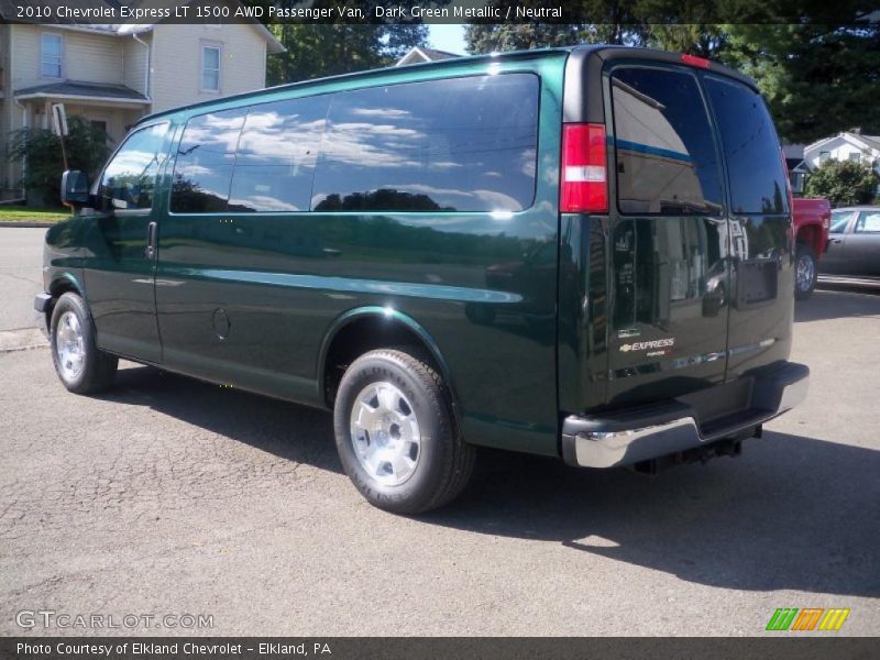 Dark Green Metallic / Neutral 2010 Chevrolet Express LT 1500 AWD Passenger Van