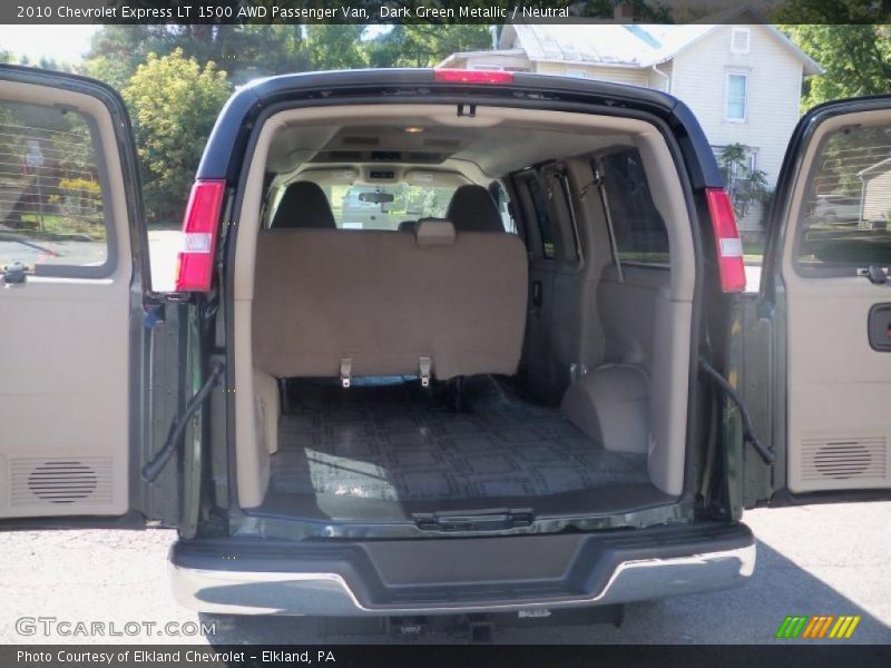 Dark Green Metallic / Neutral 2010 Chevrolet Express LT 1500 AWD Passenger Van