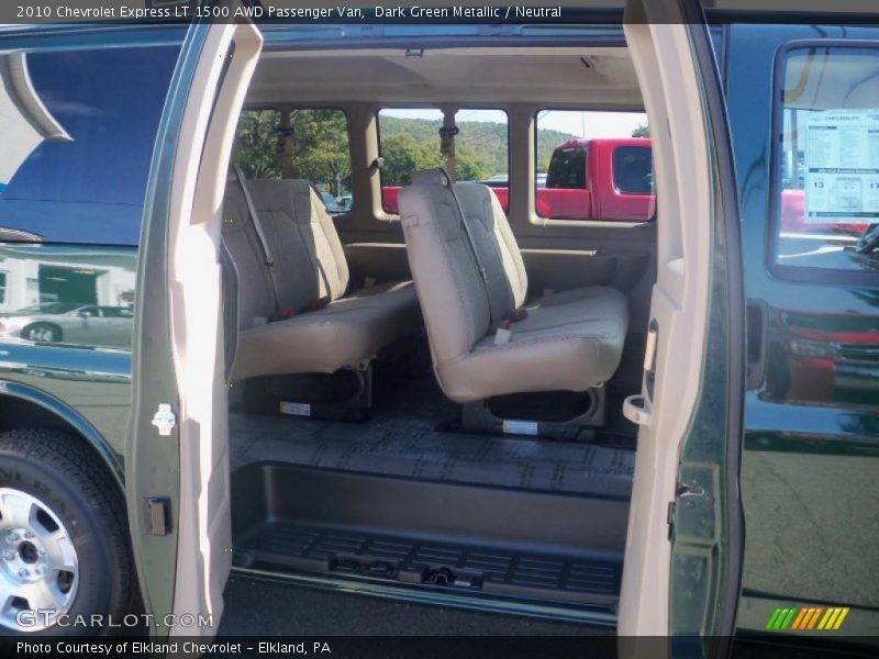Dark Green Metallic / Neutral 2010 Chevrolet Express LT 1500 AWD Passenger Van