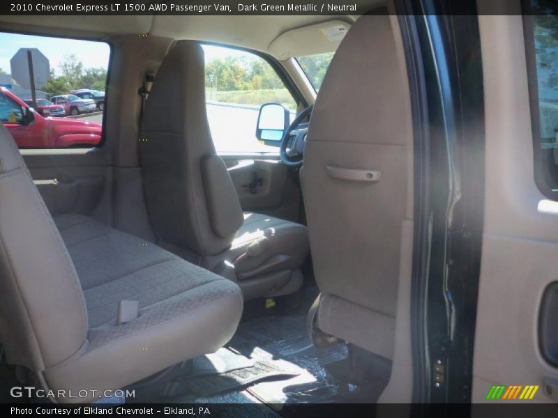 Dark Green Metallic / Neutral 2010 Chevrolet Express LT 1500 AWD Passenger Van