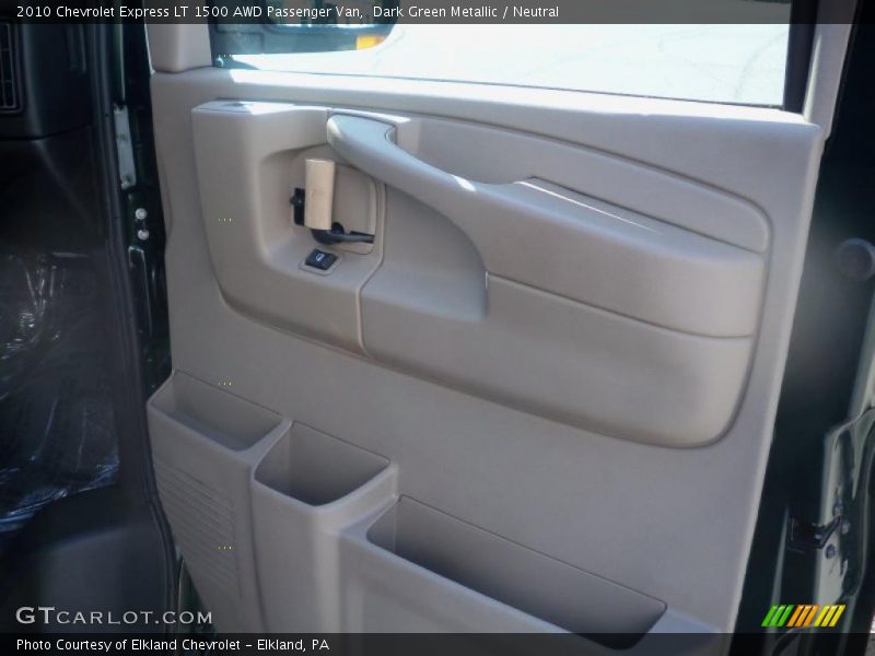 Dark Green Metallic / Neutral 2010 Chevrolet Express LT 1500 AWD Passenger Van
